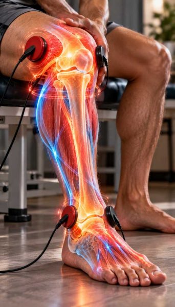 Aplicación externa en rodilla y pierna